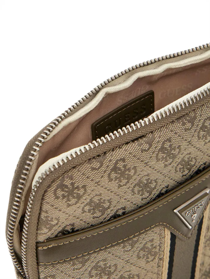 GUESS Wallets and Bags Milano Flat Crossbody Black 8211 Men