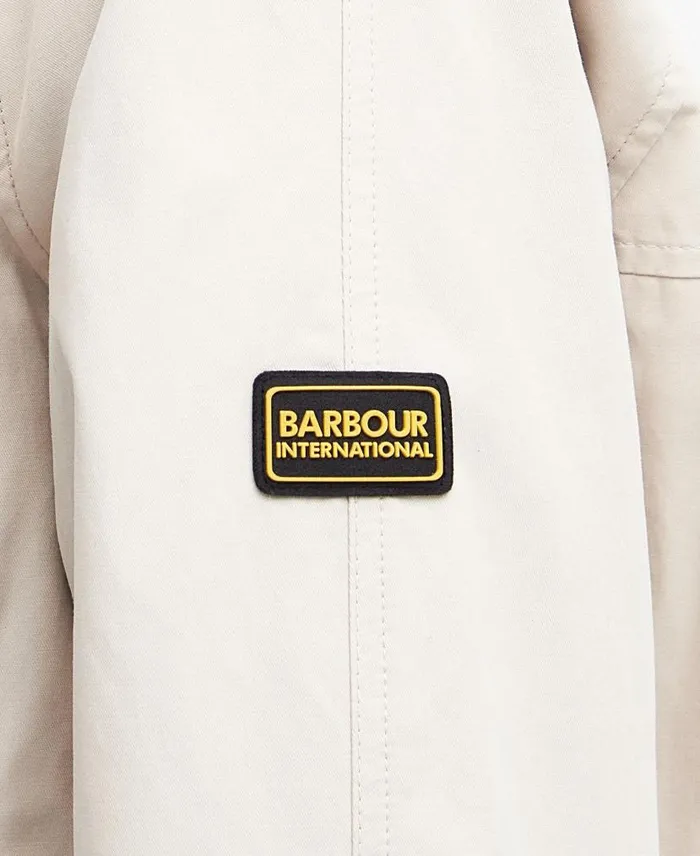 Hadfield Cropped Trench Coat Blanc Women Barbour Trench Coats