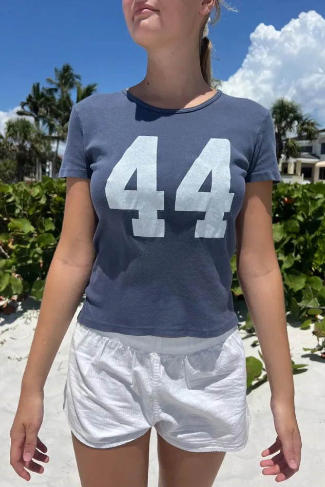 Hailie 44 Top Faded Blue Women Brandy Melville Tops