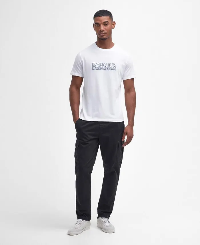 Hardy Graphic TShirt Bright White Men Barbour TShirts