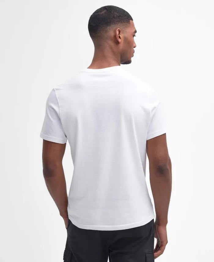 Hardy Graphic TShirt Bright White Men Barbour TShirts