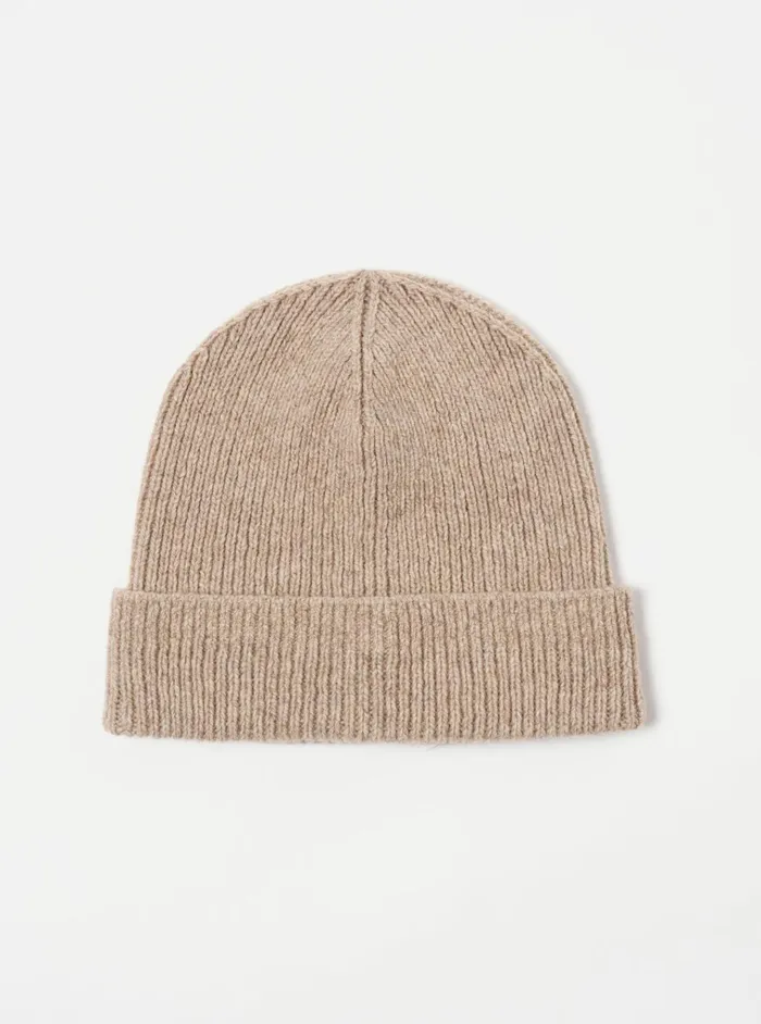 Hats Men Universal Works Universal Works Watch Cap In Fawn Eco Wool