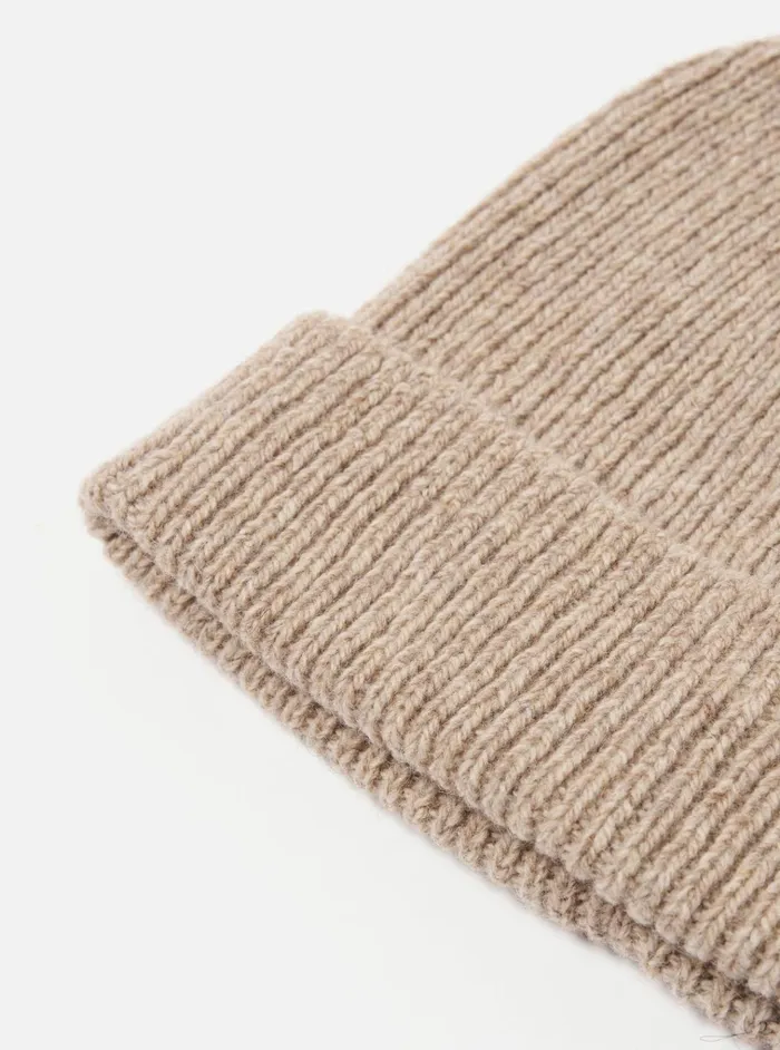Hats Men Universal Works Universal Works Watch Cap In Fawn Eco Wool