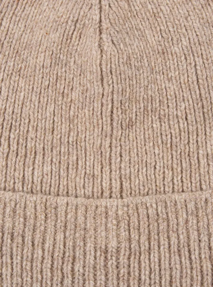 Hats Men Universal Works Universal Works Watch Cap In Fawn Eco Wool