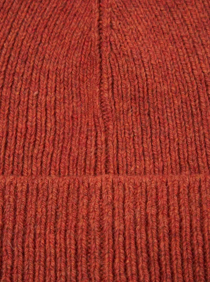 Hats Men Universal Works Universal Works Watch Cap In Orange Eco Wool