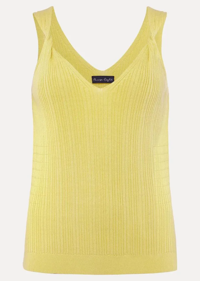 Hattie Knitted Vest Top Lime Women Phase Eight Knitwear