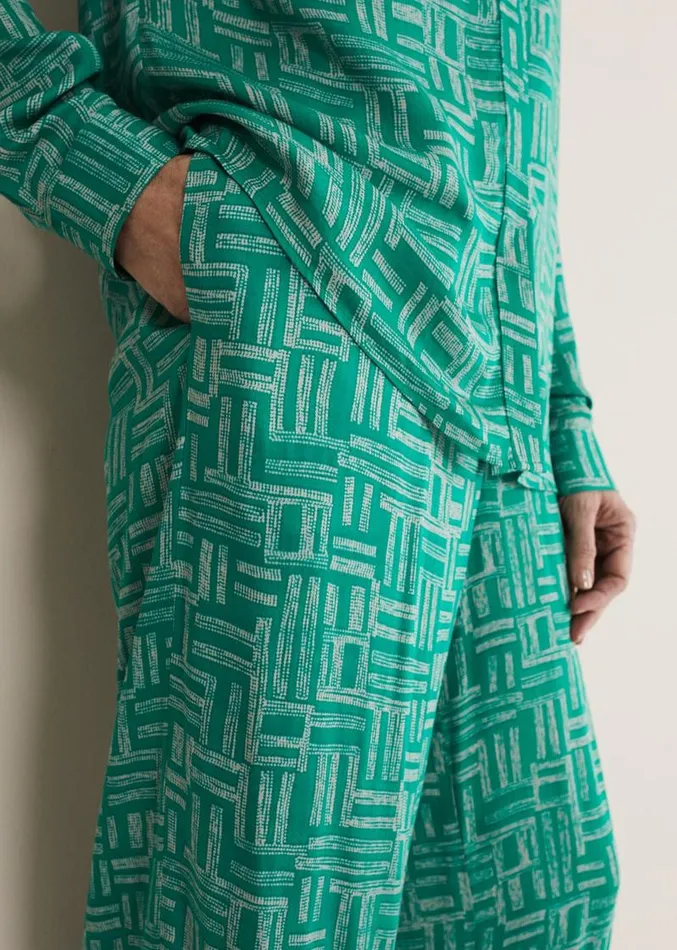 Hatty Wide Leg Trousers Greenstone Women Phase Eight Trousers