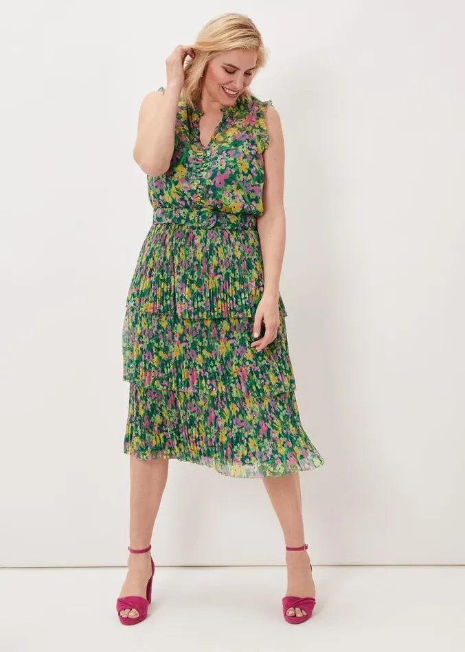 Heidi Printed Top Multicoloured Women Phase Eight Tops and TShirts
