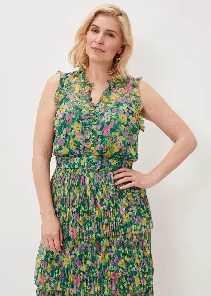 Heidi Printed Top Multicoloured Women Phase Eight Tops and TShirts