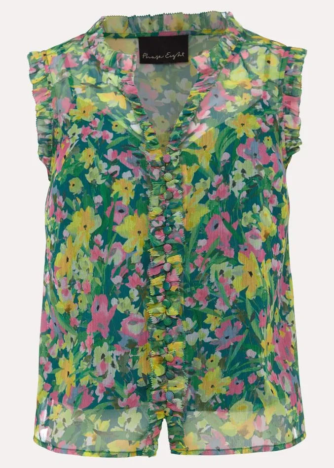 Heidi Printed Top Multicoloured Women Phase Eight Tops and TShirts