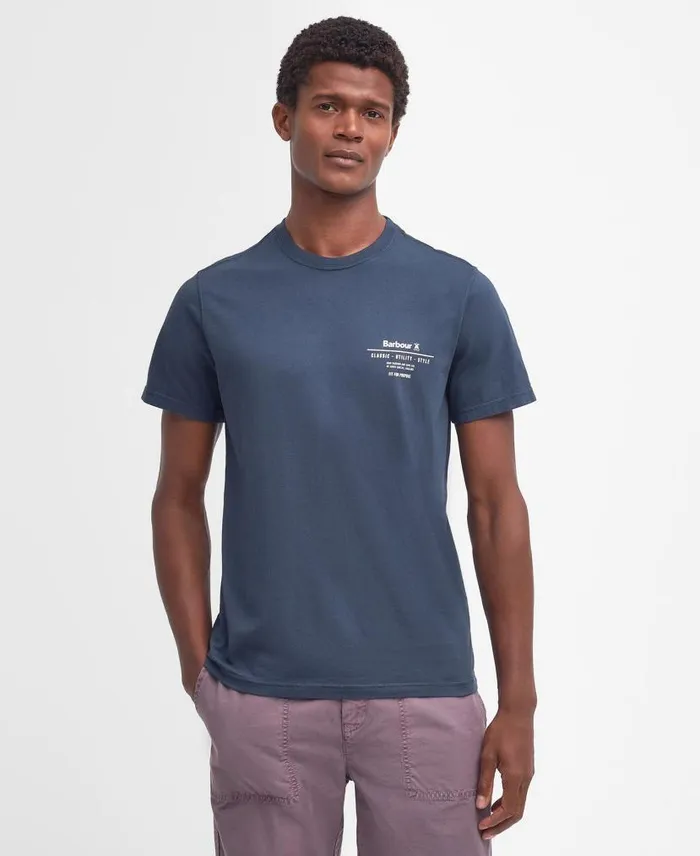 Hickling Logo TShirt Honey Gold Men Barbour TShirts