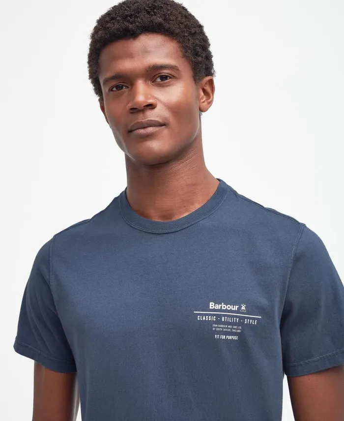 Hickling Logo TShirt Honey Gold Men Barbour TShirts