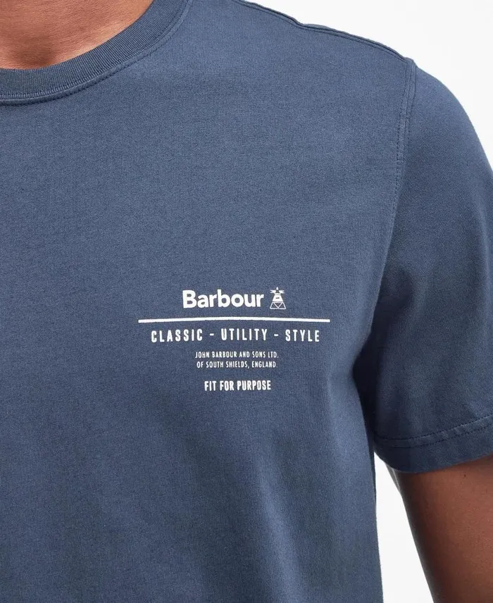 Hickling Logo TShirt Honey Gold Men Barbour TShirts