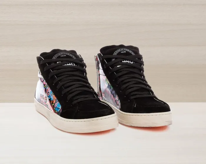 High Tops Women P448 Skate GraffitiBlack High Tops Women P448 Skate GraffitiBlack