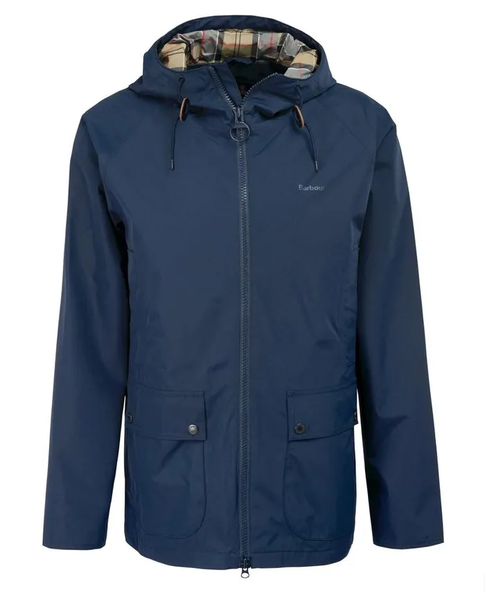 Hooded Domus Waterproof Jacket Navydress Men Barbour Waterproof Jackets