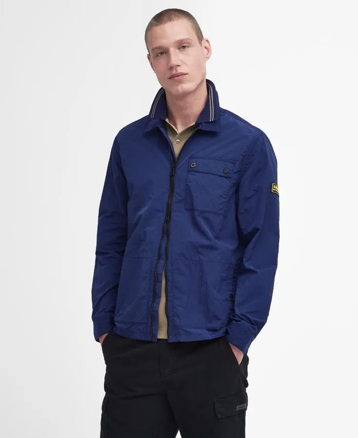 Inlet Overshirt Dusk Pink Men Barbour Overshirts