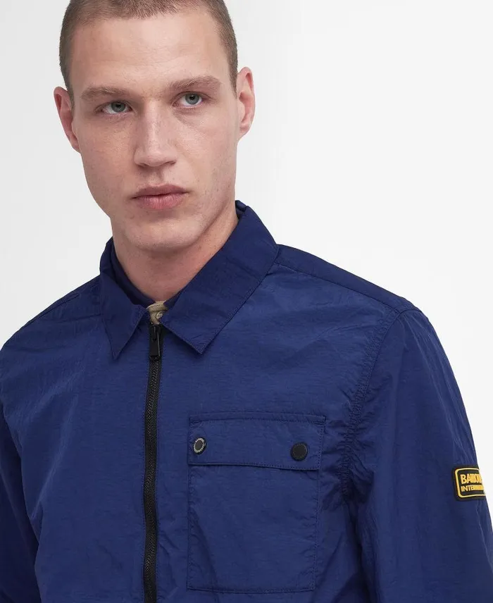 Inlet Overshirt Dusk Pink Men Barbour Overshirts