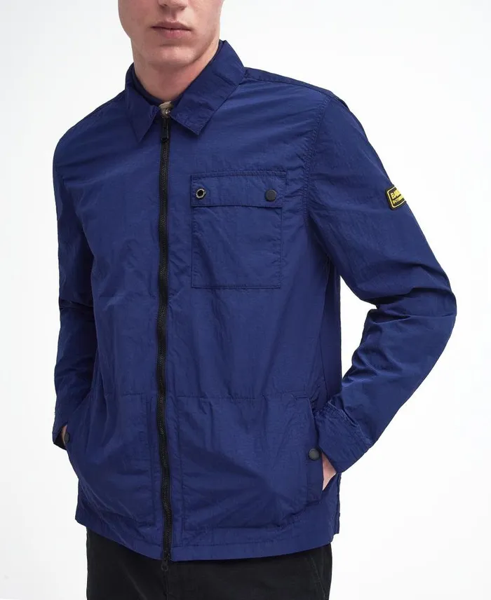 Inlet Overshirt Dusk Pink Men Barbour Overshirts