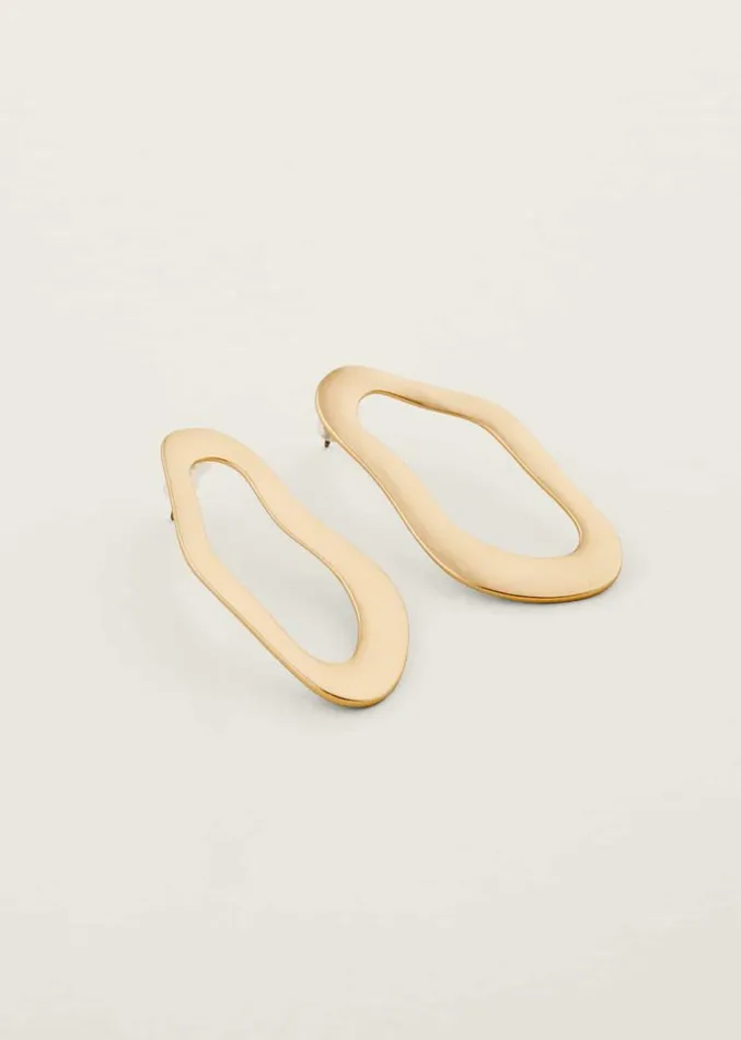 Irregular Shape Drop Earring Gold Women Phase Eight Jewellery