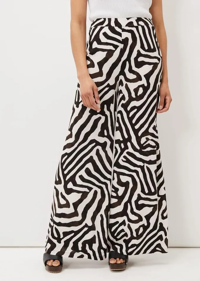 Isabelle Zebra Print Wide Leg Trouser Multicoloured Women Phase Eight Trousers Isabelle Zebra Print Wide Leg Trouser Multicoloured Women Phase Eight Trousers
