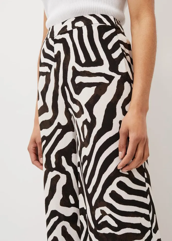 Isabelle Zebra Print Wide Leg Trouser Multicoloured Women Phase Eight Trousers Isabelle Zebra Print Wide Leg Trouser Multicoloured Women Phase Eight Trousers