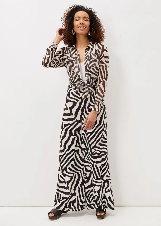 Isabelle Zebra Print Wide Leg Trouser Multicoloured Women Phase Eight Trousers Isabelle Zebra Print Wide Leg Trouser Multicoloured Women Phase Eight Trousers
