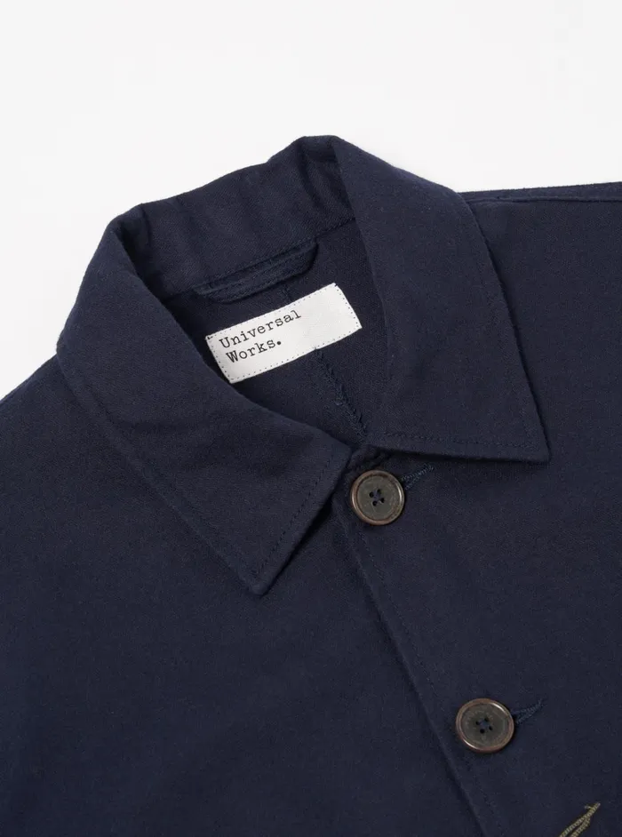 Jackets Men Universal Works Universal Works Bakers Jacket In Navy Brushed Moleskin