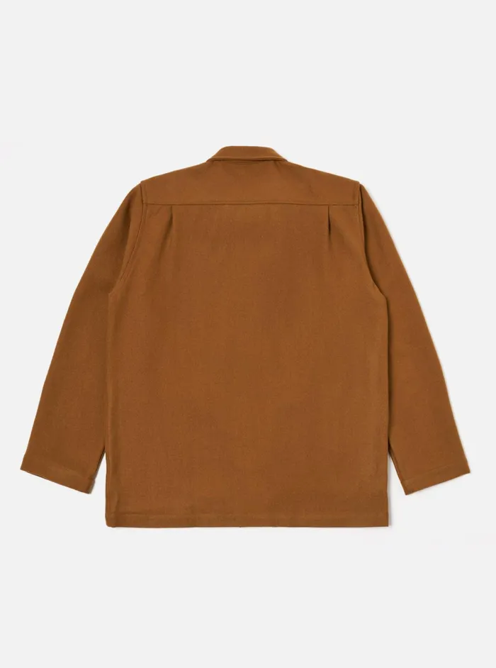 Jackets Men Universal Works Universal Works Easy Jacket In Camel Melton