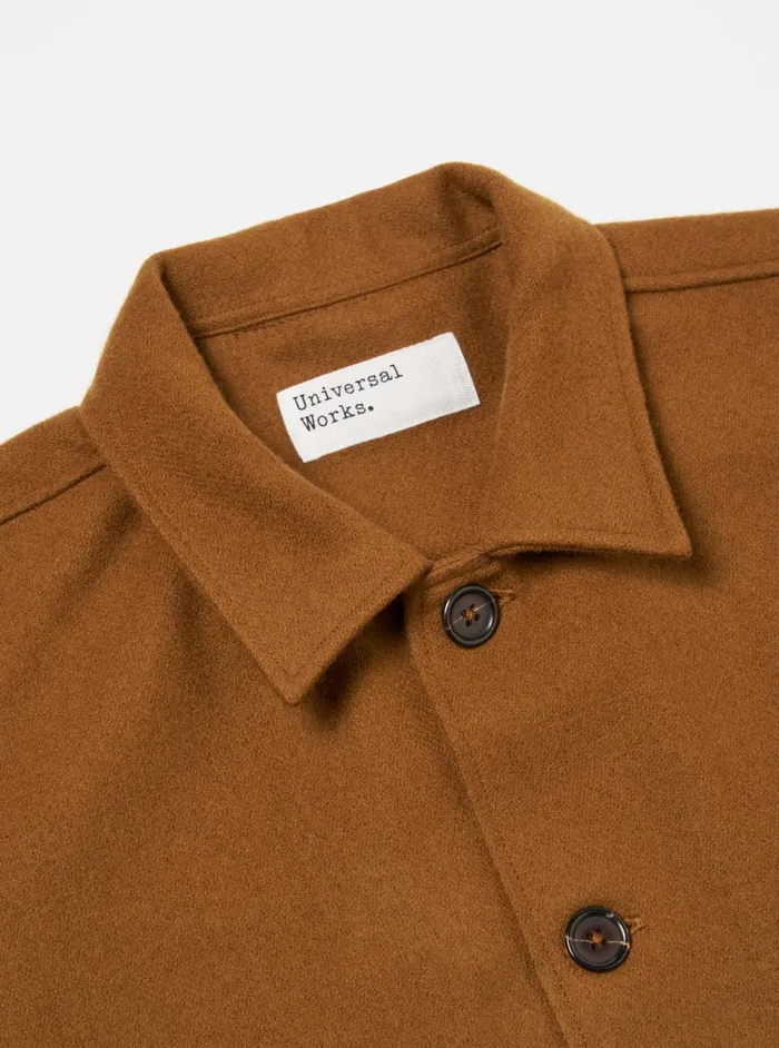 Jackets Men Universal Works Universal Works Easy Jacket In Camel Melton