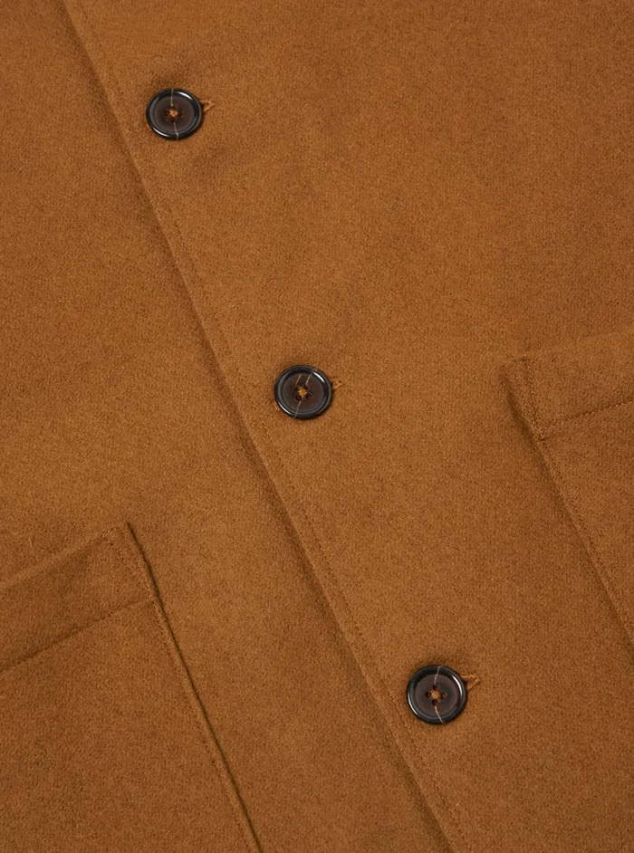 Jackets Men Universal Works Universal Works Easy Jacket In Camel Melton