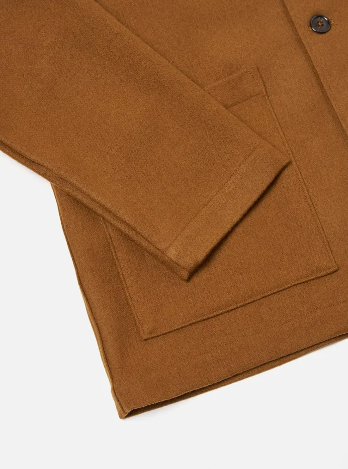Jackets Men Universal Works Universal Works Easy Jacket In Camel Melton