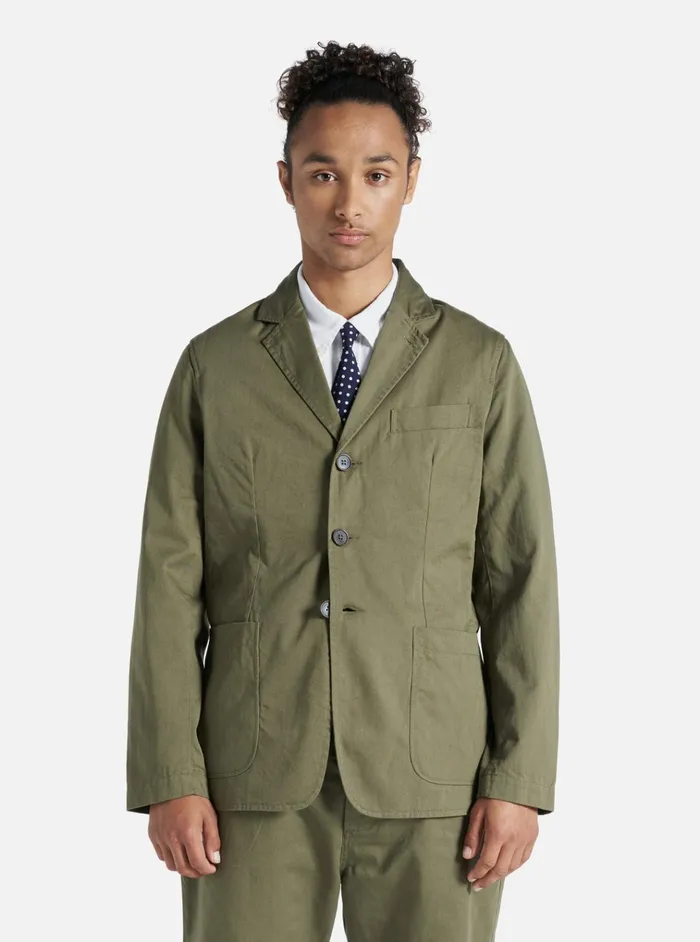 Jackets Men Universal Works Universal Works London Jacket In Light Olive Twill