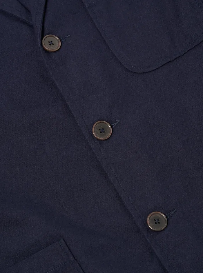 Jackets Men Universal Works Universal Works Three Button Jacket In Navy Brushed Moleskin