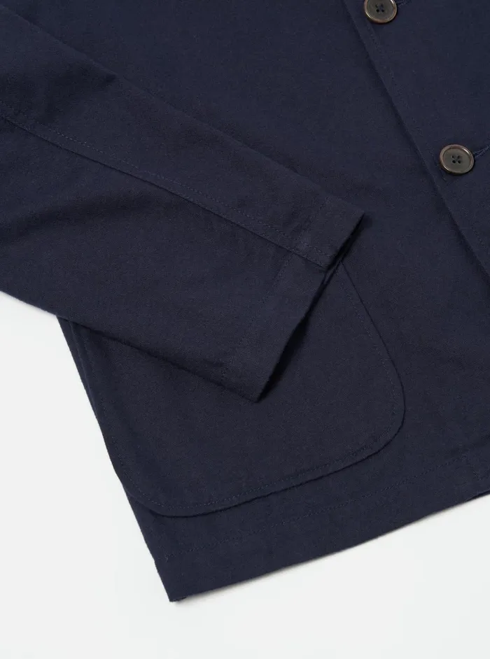 Jackets Men Universal Works Universal Works Three Button Jacket In Navy Brushed Moleskin