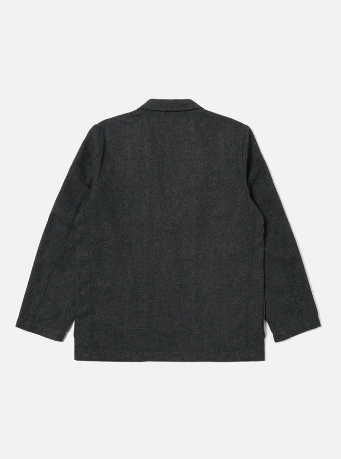 Jackets Men Universal Works Universal Works Two Button Jacket In Grey Anders Wool Upcycled