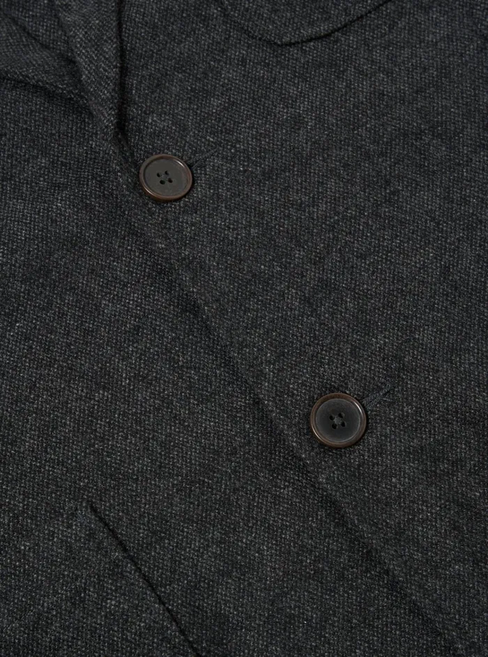 Jackets Men Universal Works Universal Works Two Button Jacket In Grey Anders Wool Upcycled