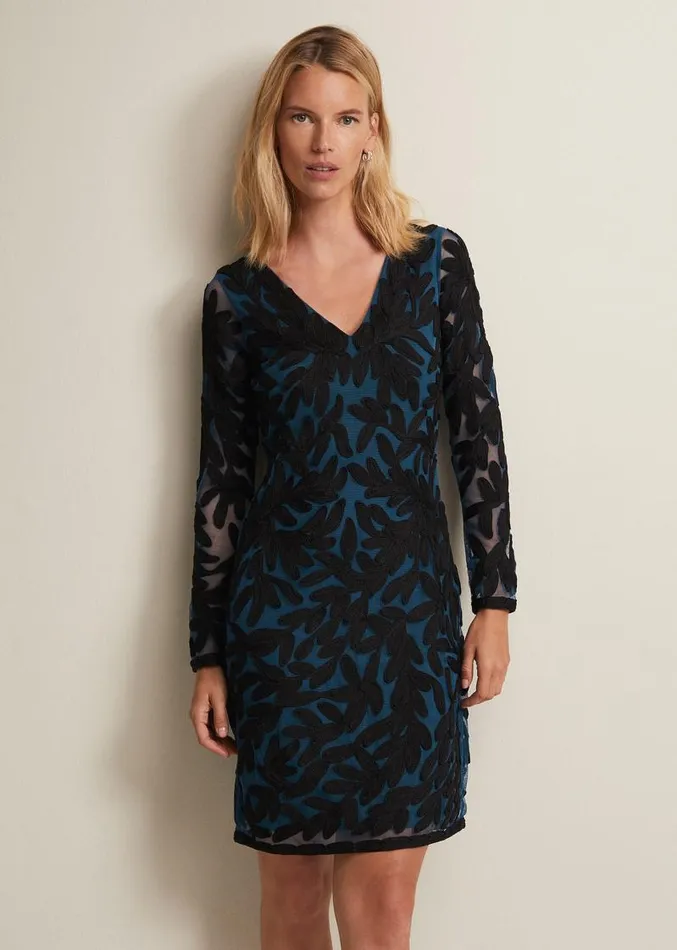 Jasinta Tapework Midi Dress Multicoloured Women Phase Eight Dresses
