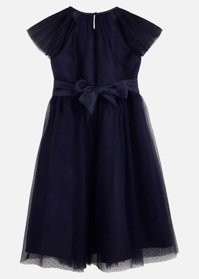 Jasmine Tulle Fit And Flare Dress Navy Women Phase Eight Dresses