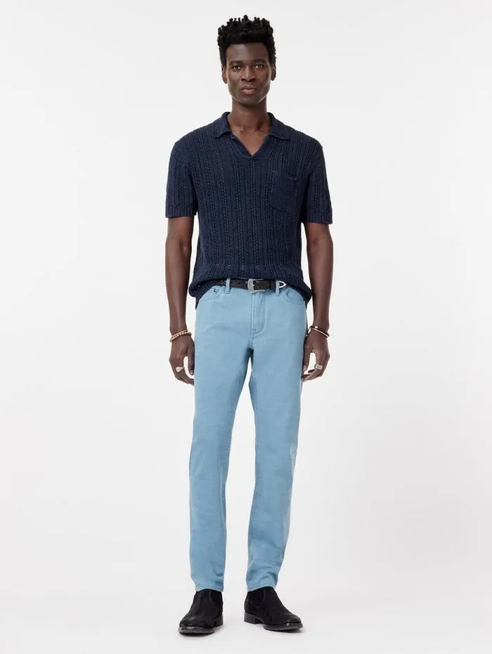 Jeans Men John Varvatos J704 8211 TAPERED FIT Old Blue
