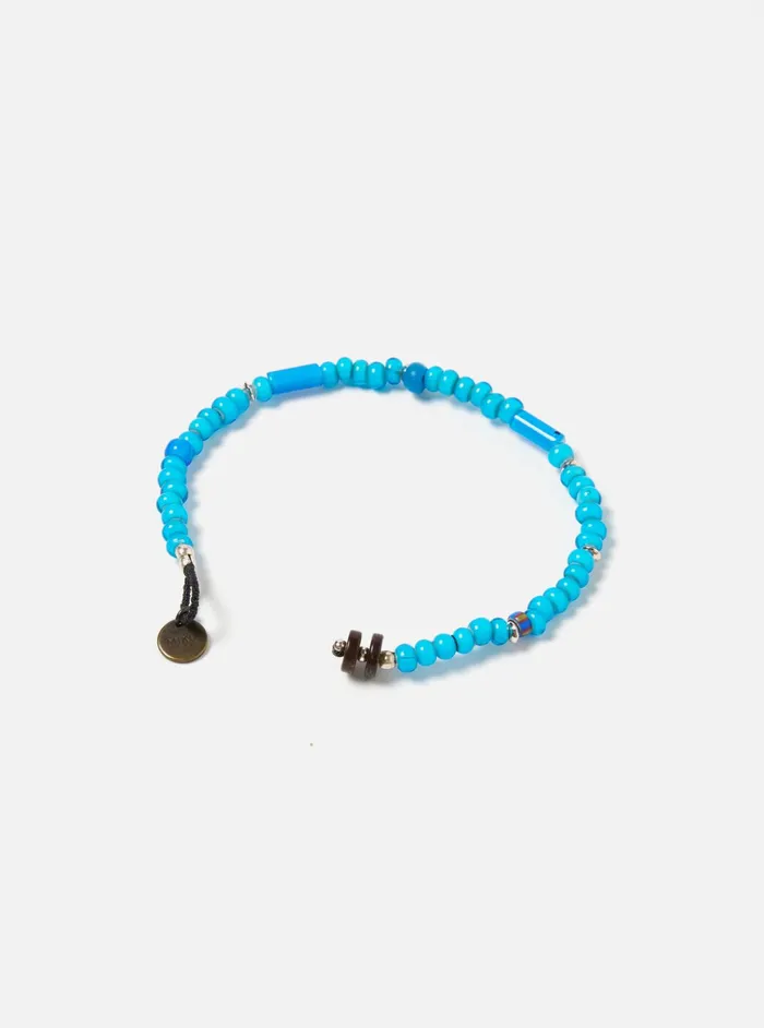 Jewellery Men Universal Works Mikia Bracelet In Blue White Hearts