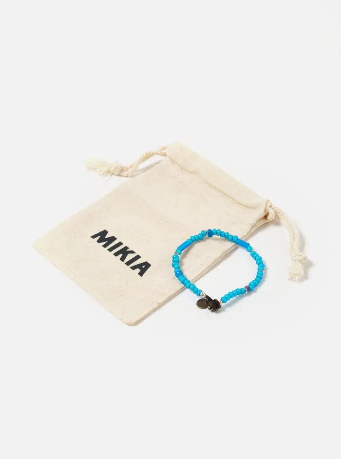 Jewellery Men Universal Works Mikia Bracelet In Blue White Hearts
