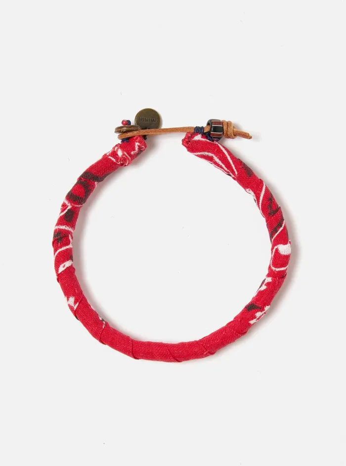 Jewellery Men Universal Works Mikia Bracelet In Red Bandana
