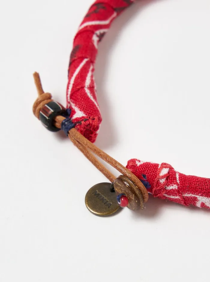 Jewellery Men Universal Works Mikia Bracelet In Red Bandana