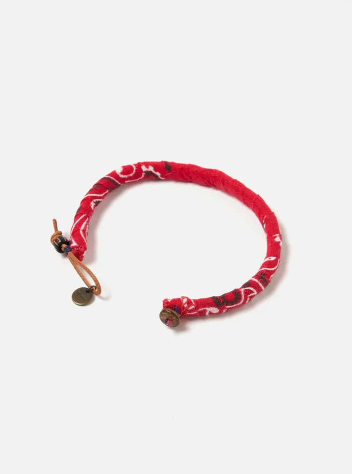 Jewellery Men Universal Works Mikia Bracelet In Red Bandana