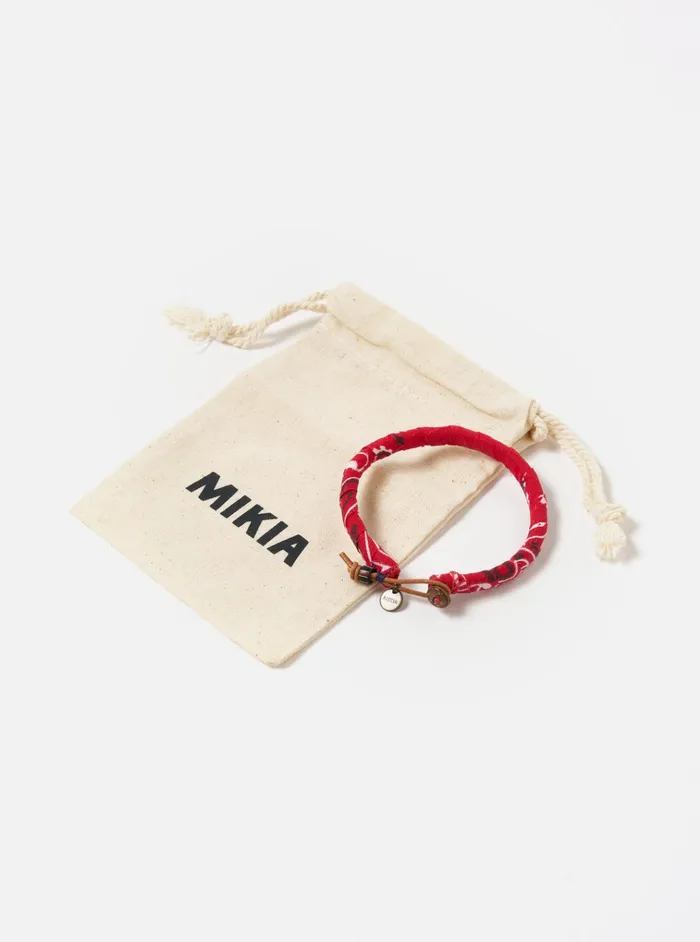Jewellery Men Universal Works Mikia Bracelet In Red Bandana