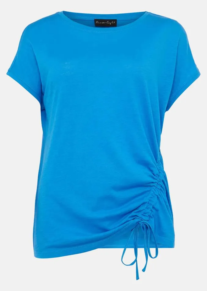 Jinny Drawstring Hem Top Bright Blue Women Phase Eight Tops and TShirts