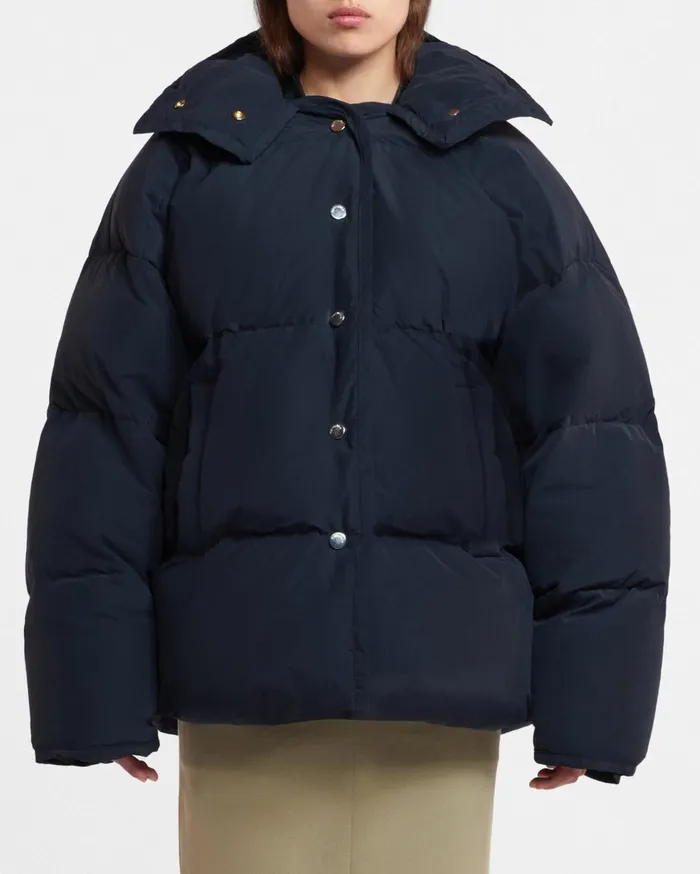 Jolyn Tech Poplin Puffer Jacket Off Black WomenMen Nanushka Outerwear