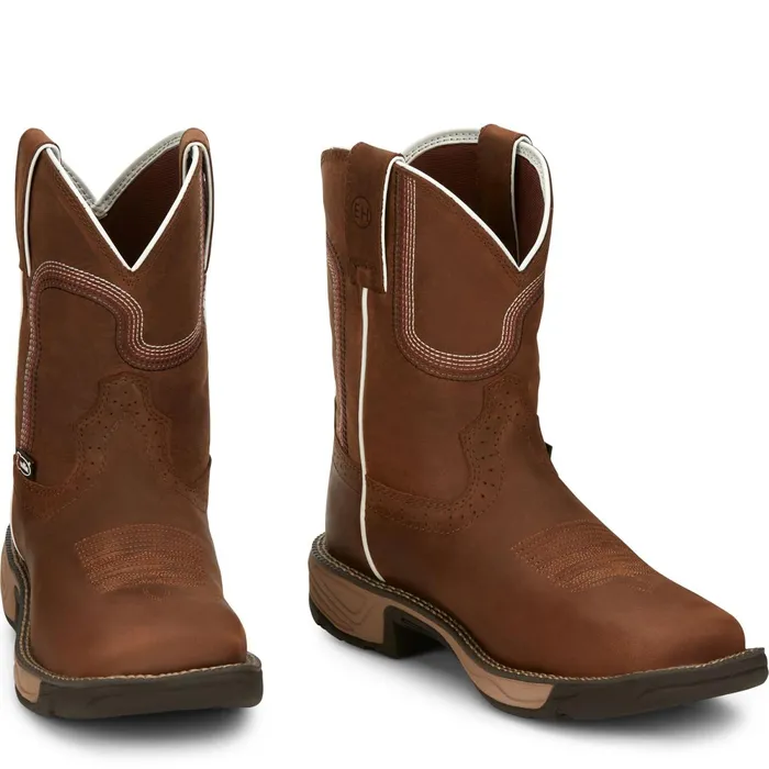 Justin Boots 8034 Rush Waterproof Work Boot Cedar Brown brown Women Work