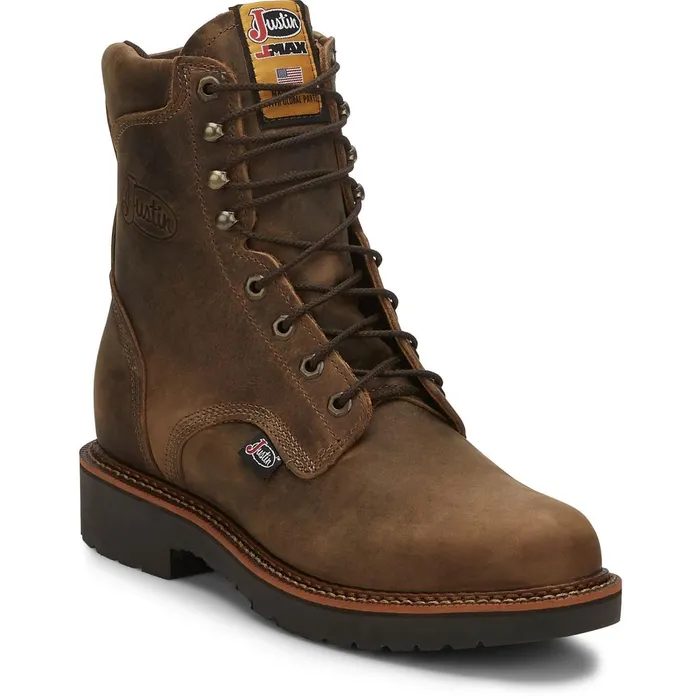 Justin Boots Blueprint 8034 LaceUp Work Boot Tan Gaucho tan Men Work