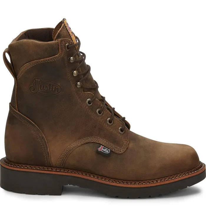 Justin Boots Blueprint 8034 LaceUp Work Boot Tan Gaucho tan Men Work